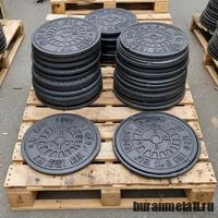 Картинка - Люк чугунный 4-х ушковый Т С250